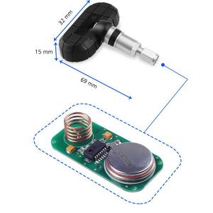 Solar Car Tyre Pressure Monitor sensor with 4 TPMS Sensors