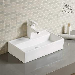 Cheap Sleek And Elegant Vessel Sinks Ceramic Bathroom Unique Over The Top Wash Basin for sale