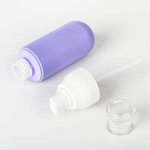 Empty Custom Purple Hair Care Spray Plastic Cosmetic Packaging Bottle And Jars