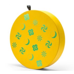 Odorless Silkscreen Circle Round Cardboard Box With Lid And Plastic Inserts