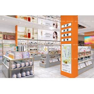 Cheap Customized Skincare Shop Furniture Les Classiques-Gray Series Makeup Store Design Retail Shop Fitting for Cosmetic Store Interior Design for sale