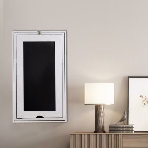 EU MDF Wooden Folding Dining Tables Mahogany H82cm Wall Mounted