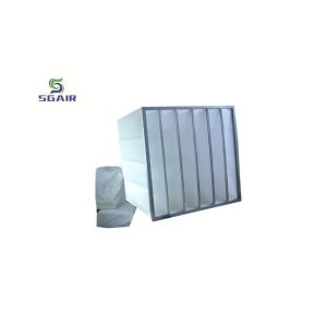 F7 Aluminum Bag Filter Customized With 99.97% H13~H14 Efficiency