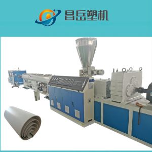 Professional Double-screw UPVC Water Drainage Pipe Production Line for Qingdao