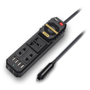 Smart Fast Charger 200W Car Inverter Dc 12V To Ac 220V 3 Phase Car Inverter For