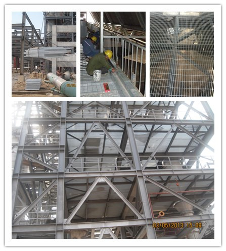 Hot dipped galvanized press welded 2mm steel grating for drainage channel