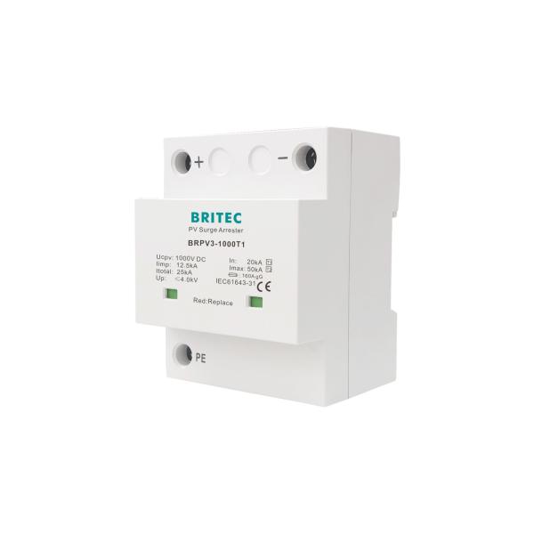 Quality BRPV3 T1 Lightning PV Surge Arrester 10 / 350 μs Lightning Impulse Current wholesale