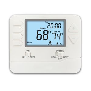 24V 1 Heat 1 Cool Programmable Air Conditioner Thermostat For HVAC System