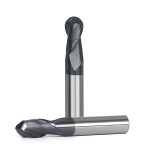 12mm Spherical Ball Nose End Mills For Steel Two Flutes 24mm