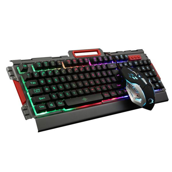 Quality CE / ROHS Approved Illuminated Wireless Keyboard And Mouse Combo With USB Receiver wholesale