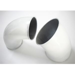 Paint Dust Extraction Pipe Stamping Welding Elbow White With Cricle Shape Head