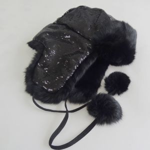 China Plain Customized Animal Fur Hats , Plush Style Shearling Sheepskin Hat on sale