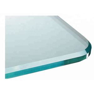 High Strength Clear Tempered Glass 8mm Thickness With Polished Edge