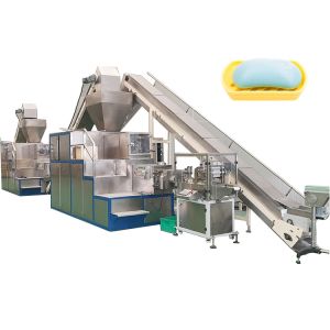 Video Technical Support 500-2000KG/H Full Automatic Soap Making Machine