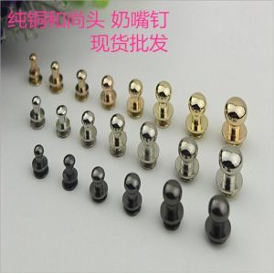 Cheap Bag metal hardware accessories nickel color 4 mm -12 mm high quality monk head nipple nail wholesale for sale