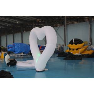 2.5M Diameter Inflatable Lighting Decoration Heart Belt LED Light