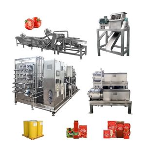 Automatic Tomato Jam Processing Line Food Grade Stainless Steel Machine
