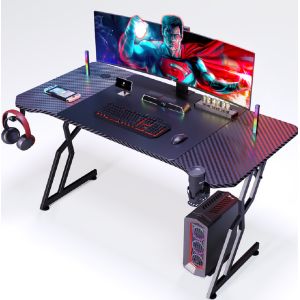 Ergonomically Designed Carbon Fiber Computer Desk With 1.2cm Particle Board And