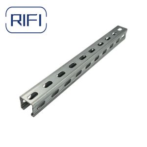 Silver Strut Channel And Fittings with Thickness 0.8mm-3mm for support