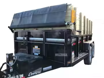 Customized iron can hall 14000 lb electric brakes on both axels 2 5/16 ball hook up 235R16 tire tipper dump farm trailer truck