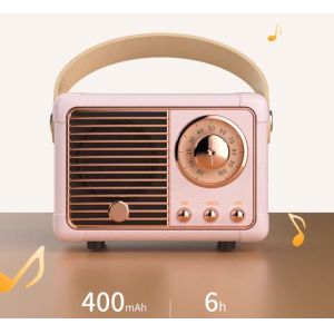 Classic Retro Style Wireless Speaker Mini Portable Bluetooth Speaker With Volume