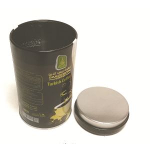 Custom Recyclable 3D Coffee Tin Cans Embossing Printing