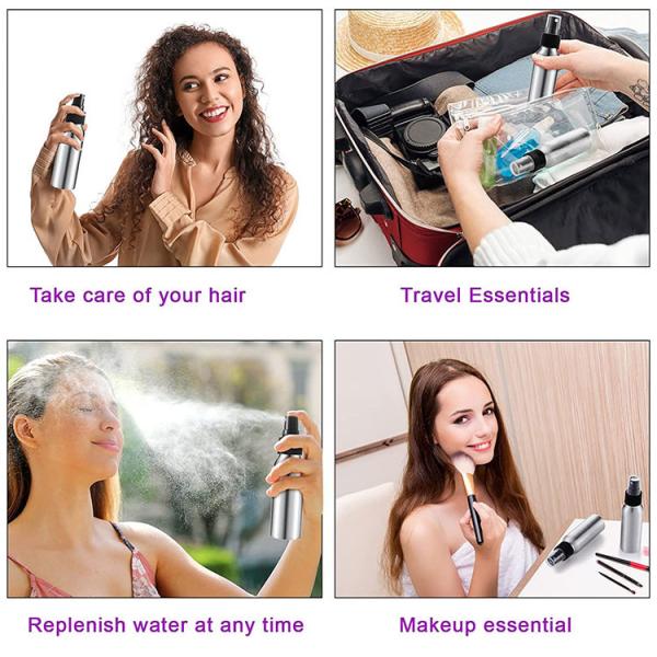 Lotion Perfume Refillable Aluminum Spray Bottle 30ml 50ml 100ml 120ml 150ml