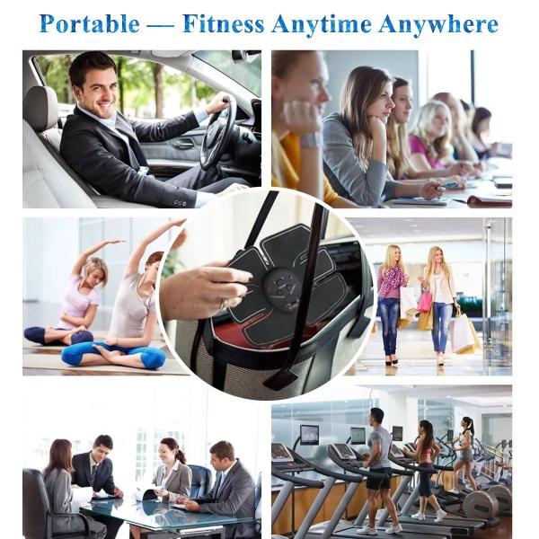 Eletric Muscle Stimulator ABS Muscle Stimulator Electric Stimulation Abdominal Belt EMS Trainer Massage Anti Cellulite M