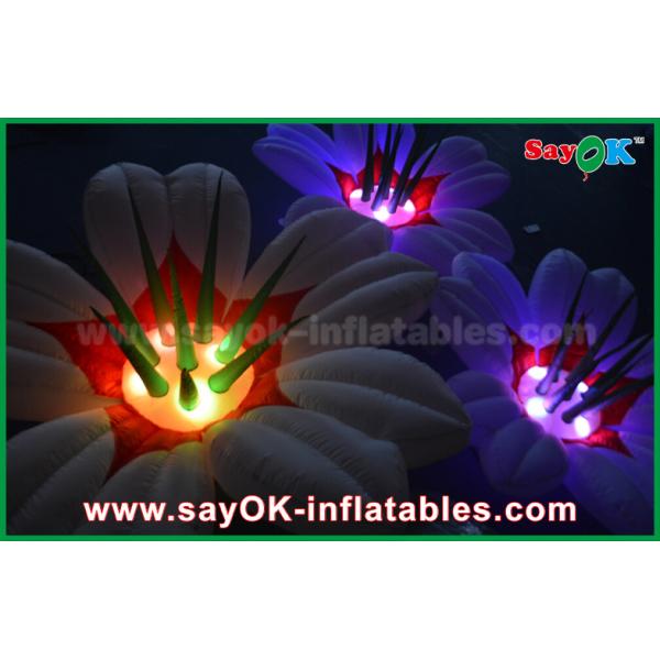 Flower Shaped Inflatable Lighting Decoration , Wedding Inflatable LED Light
