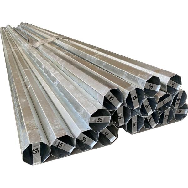 Hot Dip Galvanized Q355 Electrical Power Pole for 10-220KV Transmission Lines