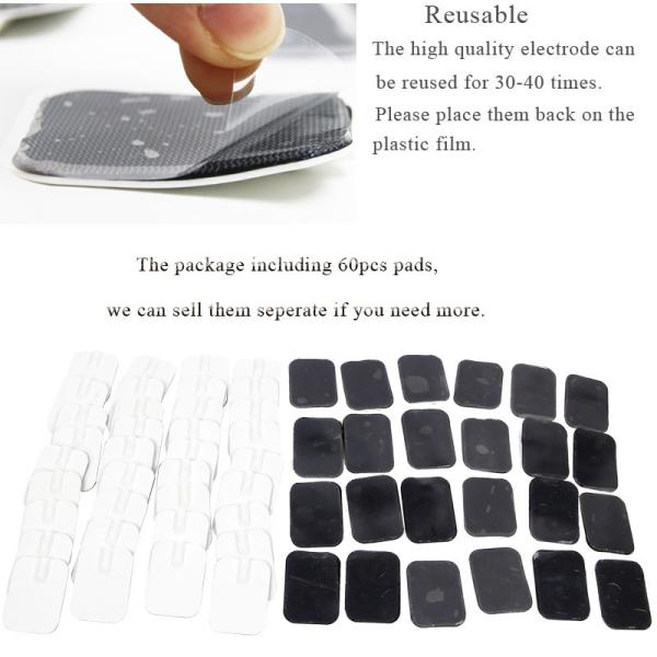 Back Care Electric Muscle Stimulator Machine 60 Pcs Self Adhesion Pads Ems Fitness Machines