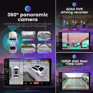 9 Inch QELD Screen 2 Din Android 10 Car Radio with Knob 4 64GB for VW/Golf/Skoda