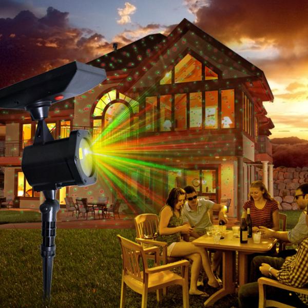 Garden Solar Powered Laser Outdoor Lights 2.5W USB Charging