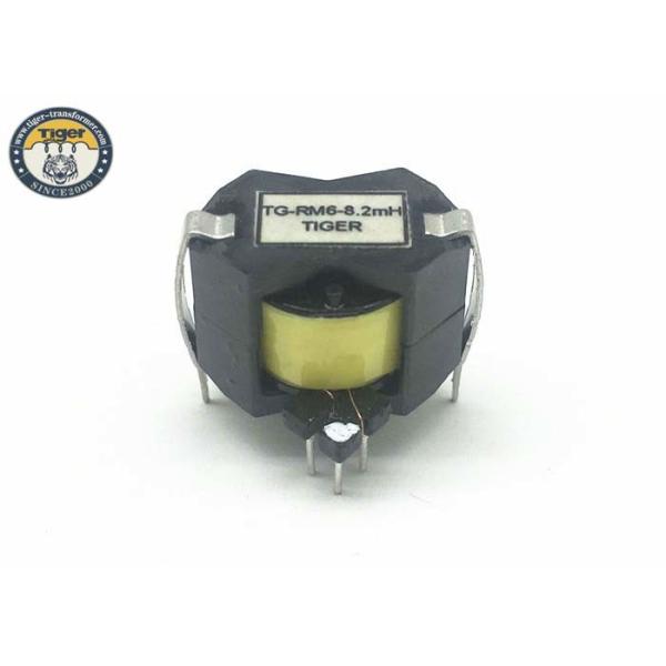 RM6 8.2mH High Frequency Transformer 6 Pins Ferrite Core Material For Switching