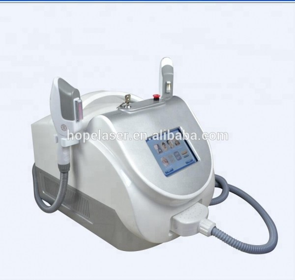 Beauty salon and spa use shr laser two handles ipl shr opt portable hair removal