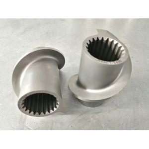 ZE77 Involute Inner Spline Neutral Extruders Screw Elements Kneading Block
