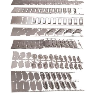 Precision metal stamping parts made of electro - galvanized steel material, used