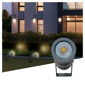 IP65 Outdoor 6W COB Ground Lighting Adjustable Angle Up Down Light Spot Garden