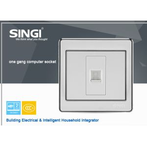 Cheap Wall Panel PC Network Data RJ45 Modular Socket Coaxial phone Connector for sale