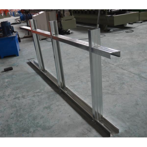 C U Stud Track Drywall Roll Forming Machine 63 * 38mm Light Keel With Punching Holes