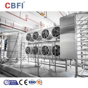 Customized Double Spiral Iqf Freezer Conveyor Width 1372mm 200kg/h
