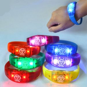 China Environmental concert light bracelet 21*2cm silicone + ABS logo customized on sale