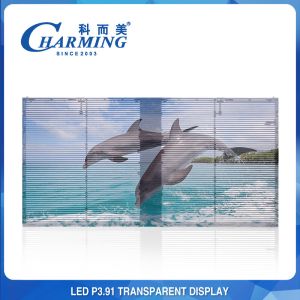 Full Color P3.91 Clear Transparent LED Video Wall Waterproof SMD1921 LED