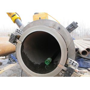 High Efficiency Bevel Cutting Machine For Pipes , Cold Cutting Pipe Equipment