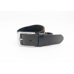 China Single Stripe Mens Black Stretch Belt , Mens Stretch Belts For Jeans 3.5cm Width on sale