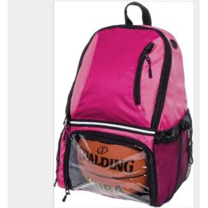 Black Personalized Basketball Backpack With Ball Compartment