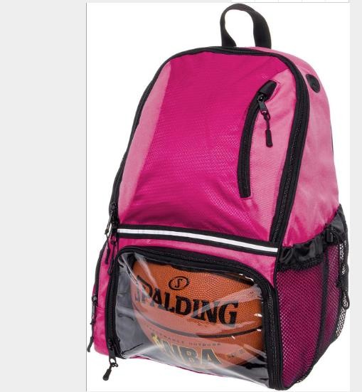 Black Personalized Basketball Backpack With Ball Compartment
