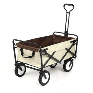 OEM Customizable Tool Usage Heavy Duty Steel Trolley Garden Cart with Four-Wheel