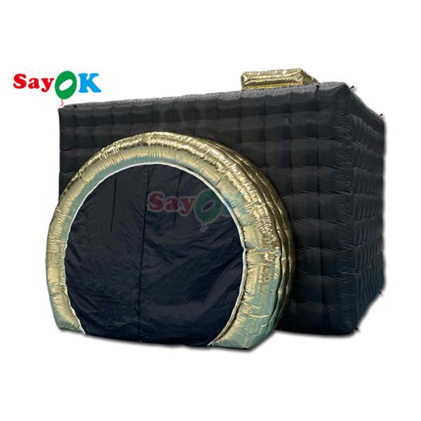 Inflatable Party Decorations Black Led Inflatable Camera Photo Booth For