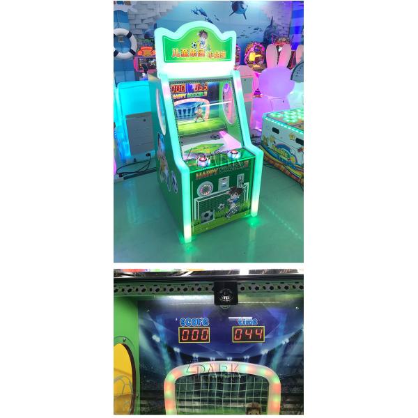 Football Shooting Kids Arcade Video Game With Hardware And Plastic Material